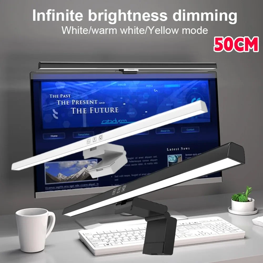 LED شاشة الكمبيوتر ضوء بار USB بالطاقة للمنزل مكتب التعلم/القراءة/العمل ضوء الليل عكس الضوء شاشة عرض مصباح معلق