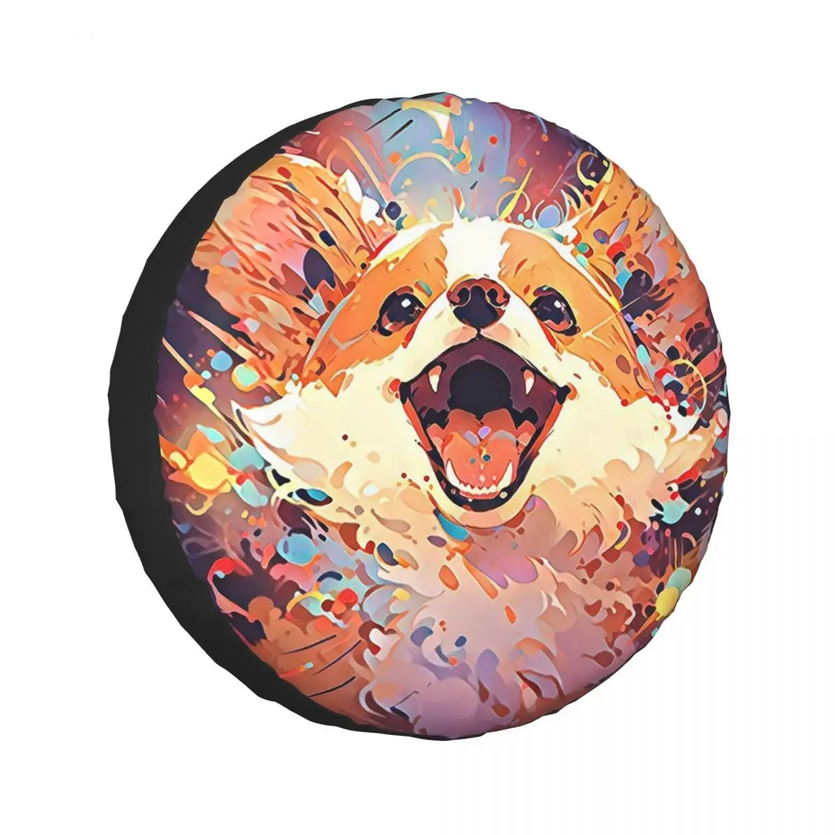 

Custom Abstract Corgi Dog Art Spare Tire Cover for Jeep SUV RV 4WD Vehicle 4x4 Wheel Protector Covers 14" 15" 16" 17" Inch