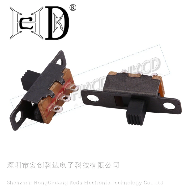 10/20Pcs SS12F15 50V 0.5 A Toggle Switch 3 Pin 1P2T SPDT Slide Switch For DIY Electronic Toy Projects Handle High 3-6mm