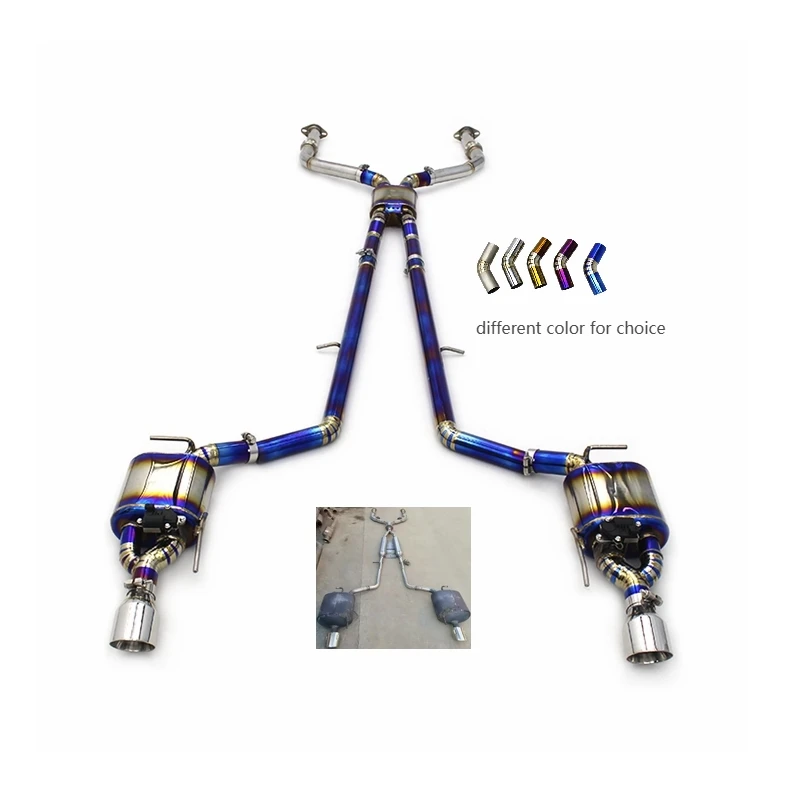 Performance Titanium Catback For Infiniti G37 3.7L 2010-2021 Titanium Catback Exhaust Resonator Y Pipe Valvetronic Coupe Exhaust