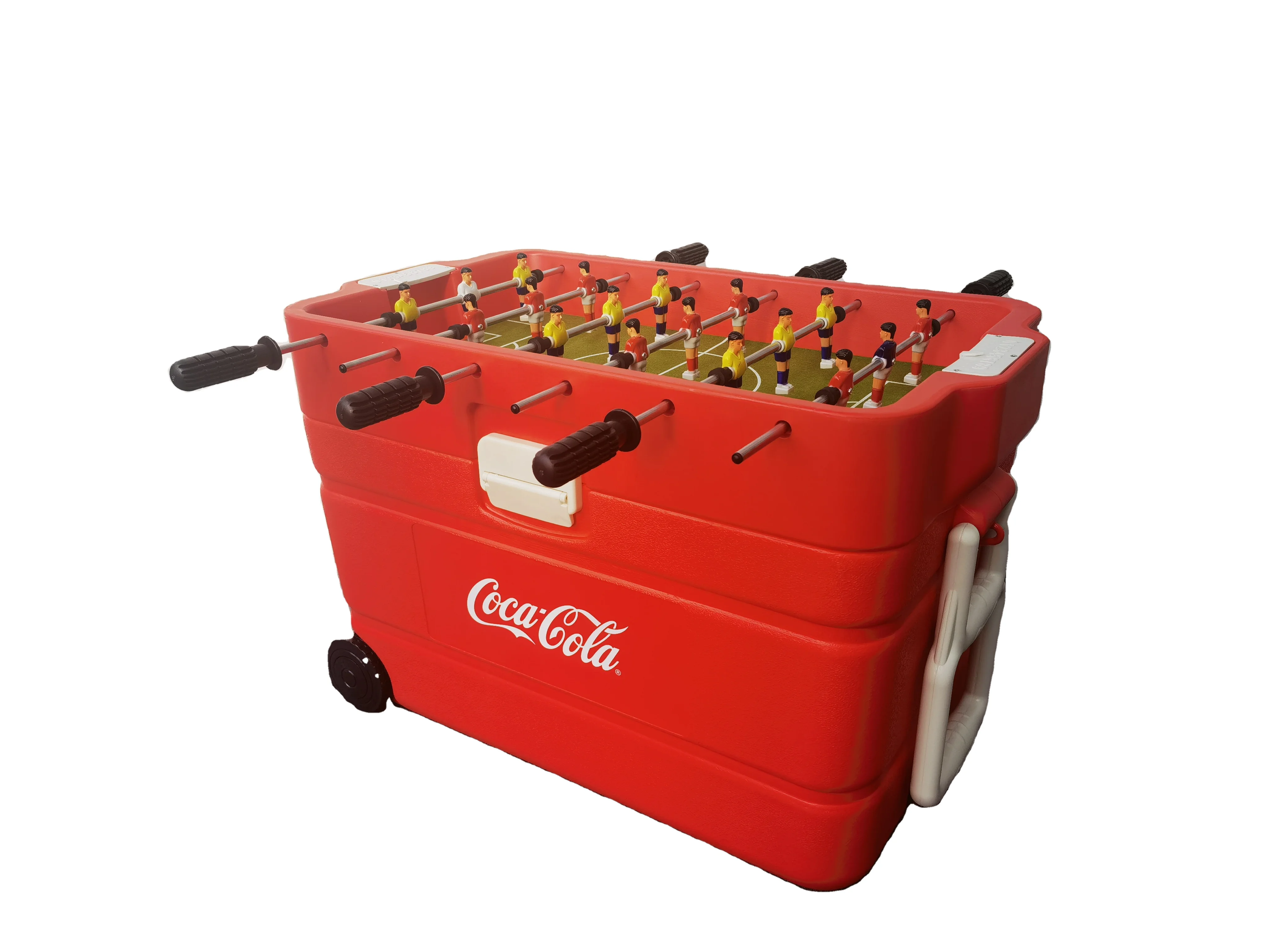 TR-popular table foosball with plastic cooler box bring wheels football,biliardino,foosball cooler for hiking shoes