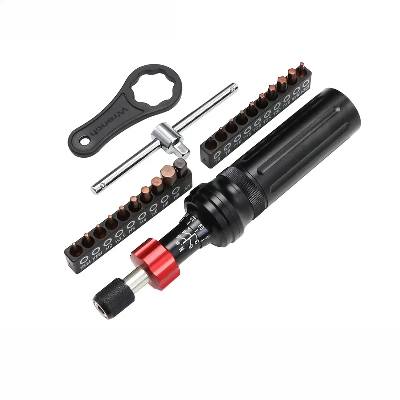 SHANHR Torque Screwdriver Wrench Driver Set,20 Bits, 1/4” Bit Adaptor,Quick Clamp,For Tools, Bike Repairing and Mounting