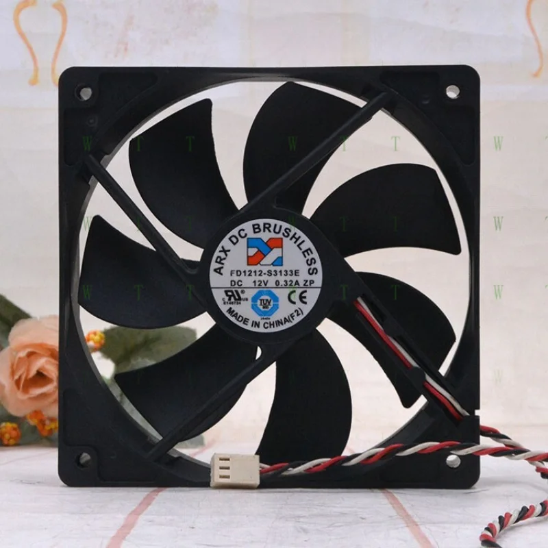 

H 1 PCS For ARX Fan FD1212-S3133E DC12V 0.32A 12025 12CM 3 pin cooling fan