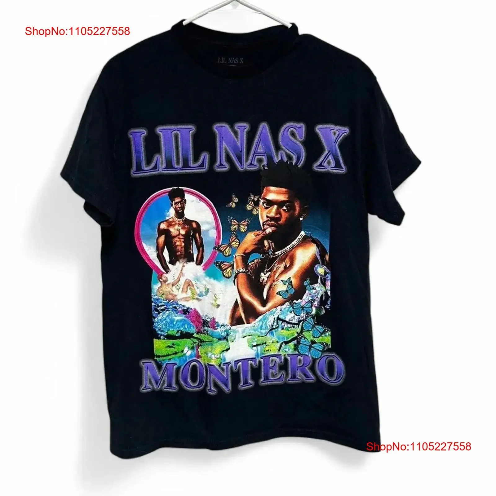 Lil Nas X Montero black cotton t shirt Full Size S to 5XL IM0612 vintage Washed homme Comfortable graphic Top For Everyday Wear