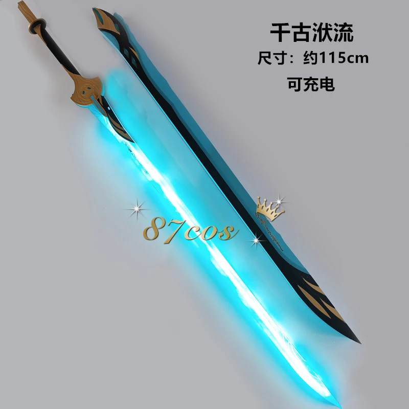 

Thousand Springs Sword Luminous Prop Wuthering Waves Cosplay Props Weapons Halloween Christmas Fancy Party Accessories
