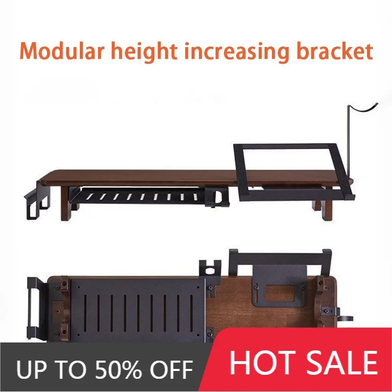 Wooden Modular Display Height Rack Desktop Storage Rack Desk Office Computer Screen Elevated Racks Height Increasing Bracket