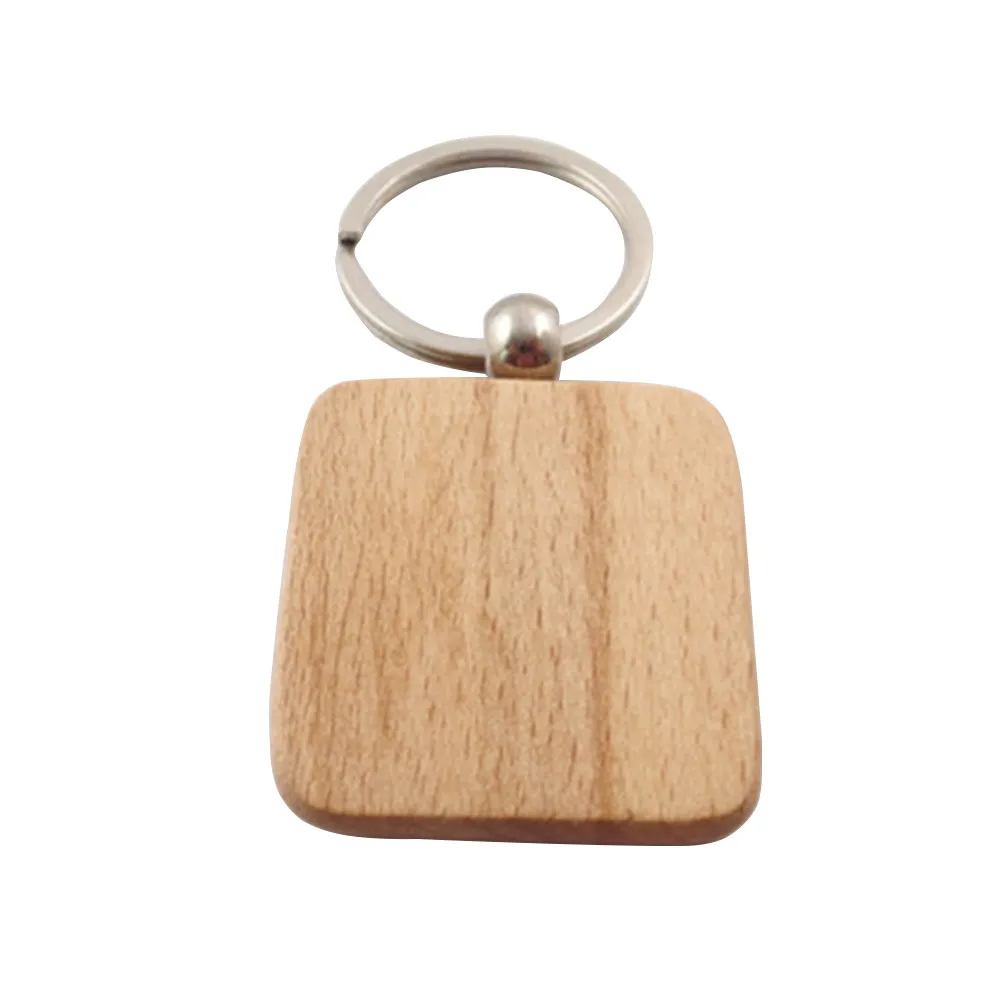 5Pcs Wooden Keychains Handmade Beech Keyrings for Women Girls – Creative Bag Car Key Decoration Gift Hanging Ornament