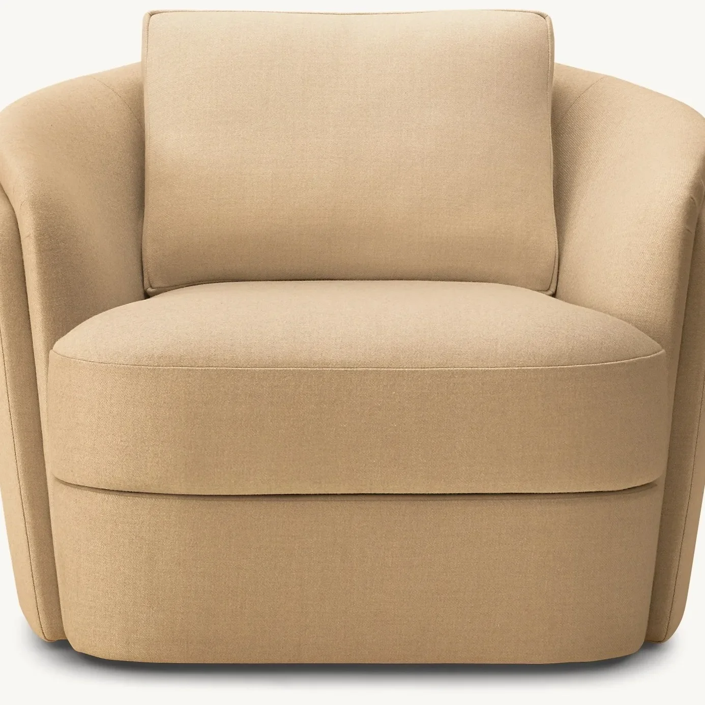 Light luxury cotton fleece three-person sofa living room home fabric single sofa