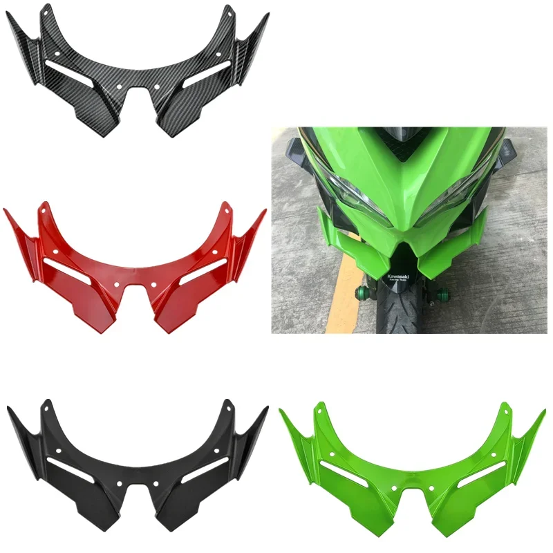 

Moto Acsessories For KAWASAKI ZX25R 2024 ZX4R 2021-2023 Aerodynamic Fairing Winglets Carbon Fiber Cover Protection Guards