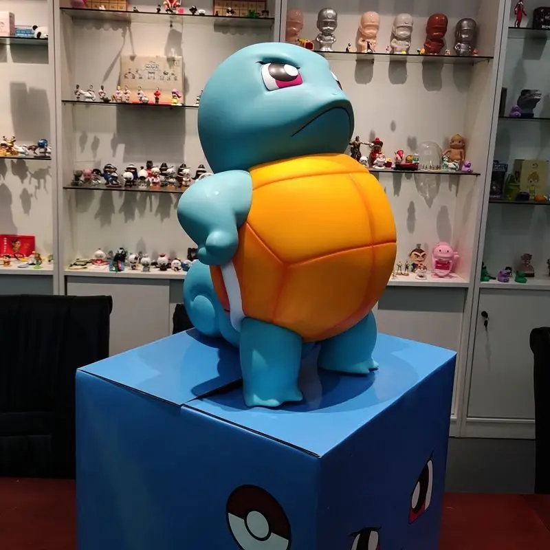 Pokémon Tsundere Schiggy Pokéball Plastikfigur Auto Computer Desktop Ornament Lustiges Geburtstagsgeschenk für jemanden