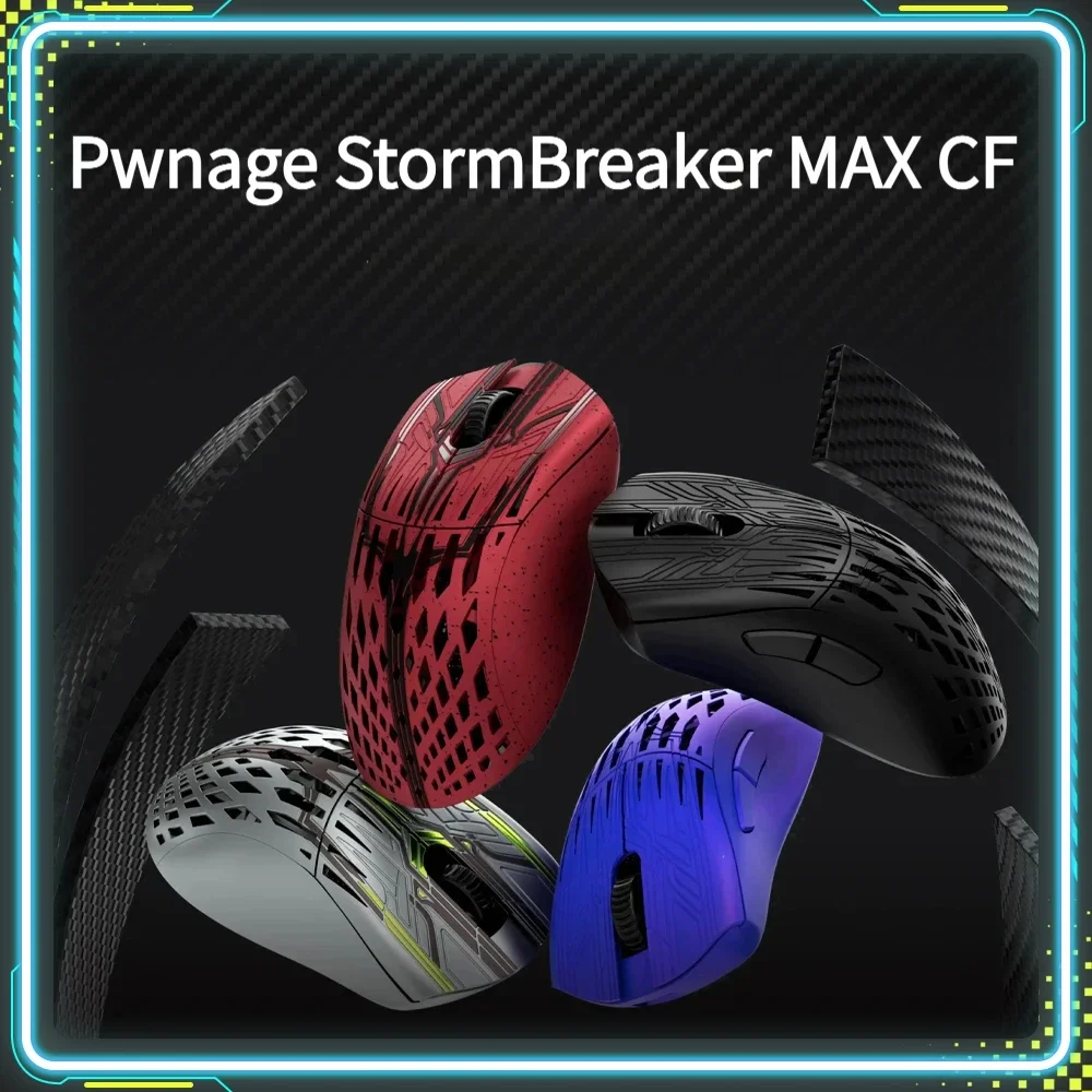 

Pwnage StormBreaker MAX CF Carbon Fiber Gaming Mouse PAW3950 Lightweight Custom Wireless Wired Dual Mode Mice PC Accessory Gifts