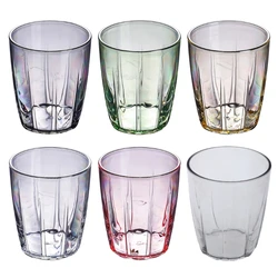 Shatterproof Wine Glass 280ml Unbreakable Water Tumblers Acrylic Drinking Glasses for Bar Party Reusable Drinking Cups