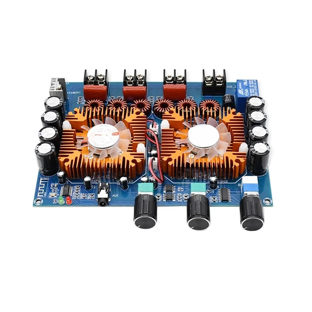 TDA7498E Bluetooth 5.0 Digital Power Amplifier Board 160Wx2+220W 2.1 Channel Stereo Amp DC32V Module I4-013