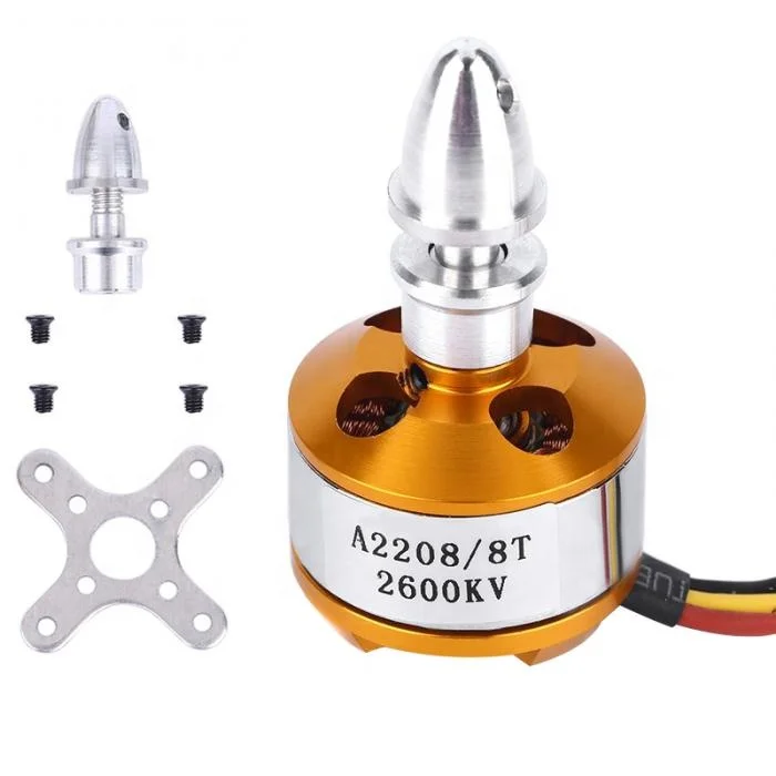 5PCS XXD A2208 Brushless Motor 1100KV To 2600KV Multi-copter RC Fixed Wing Drone Airplanes Metal Outrunner Motor For Drones Airc