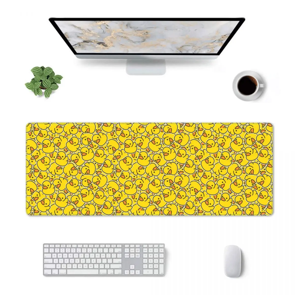 Large Mouse Pad Yellow Classic Rubber Duck Gamer PC Laptop Mats Keyboard Carpet Computer Gaming Office Accessories Desk Mat