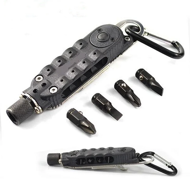 

Multifunctional Mini Screwdriver Outdoor EDC Keychain Shape Screwdrivers Portable Steel Repair Tool