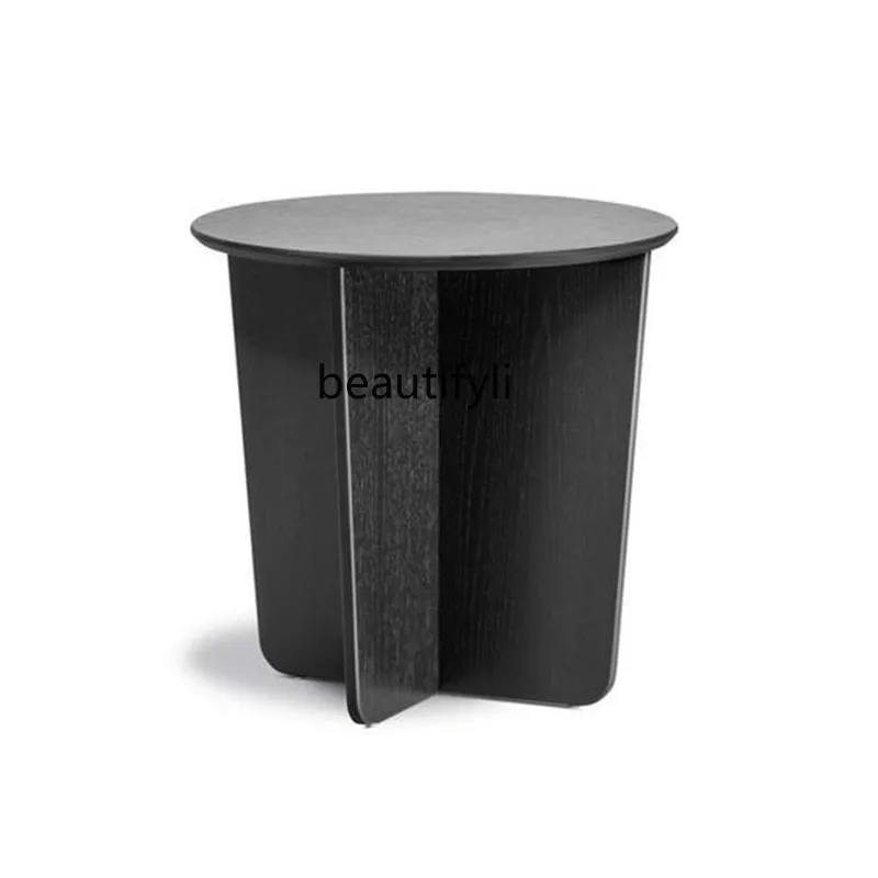 

Minimalist Sofa Side Table Corner Living Room Balcony Small Apartment Side Model Room round Tea Table