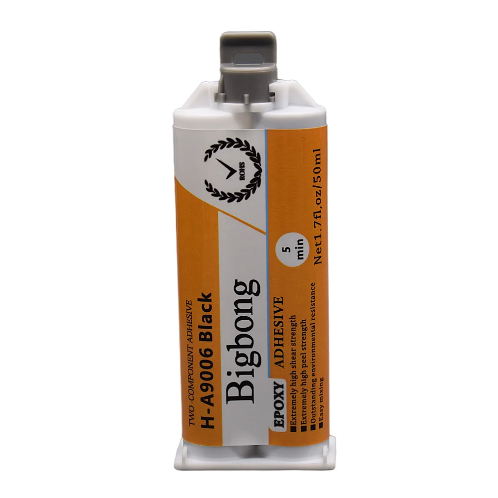 

Two-Component Epoxy Adhesive Glue 50ml Resin Strong Adhesives Black 1:1 AB Glues for Bonding Wood Metal Plastic Ceramic Stone