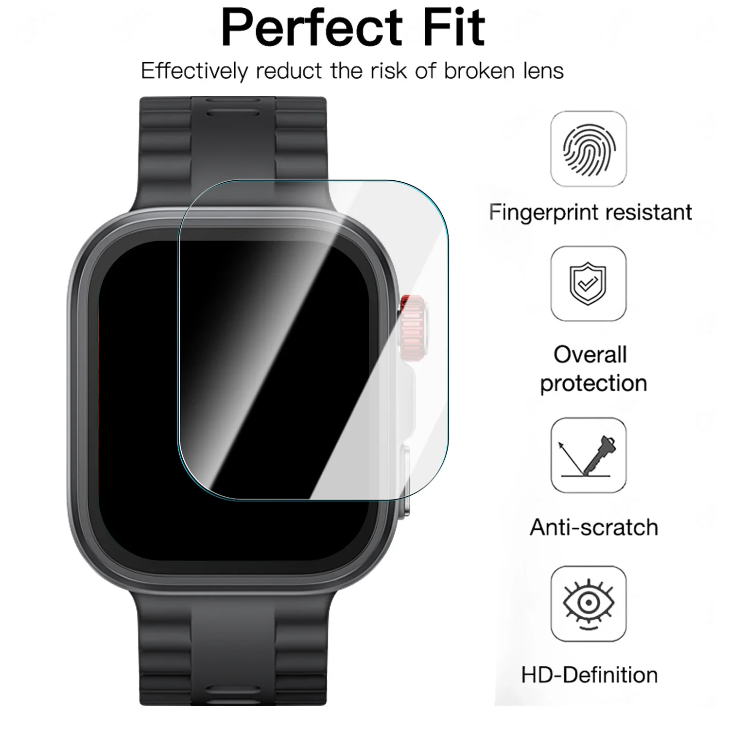 9H Tempered Glass Screen Protectors Easy Install For Huawei Watch Fit 4 Pro 4Pro Anti Scratch Glass Films Smartwatch Accessories