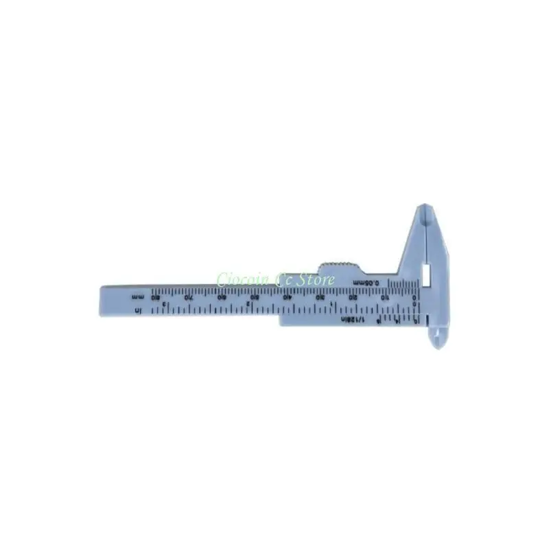 X90F Easy Slide Plastic Calipers with Clear Double Scale Marking 0.1mm Resolution Verniers Calipers Tool for Accurate Readings