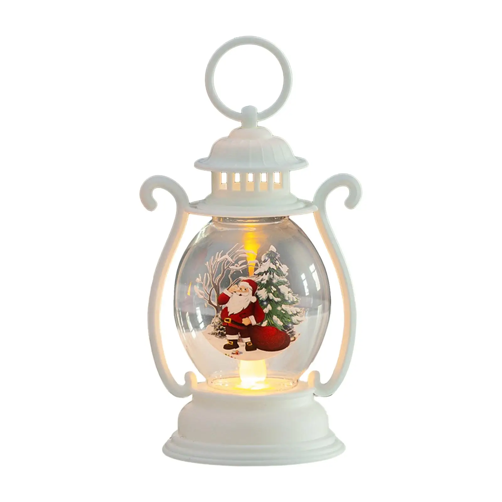 Mini Christmas Lantern LED Nightlight Children Birthday Gift Battery Operated Night Lamp for Table Desktop Fireplace Home Decor