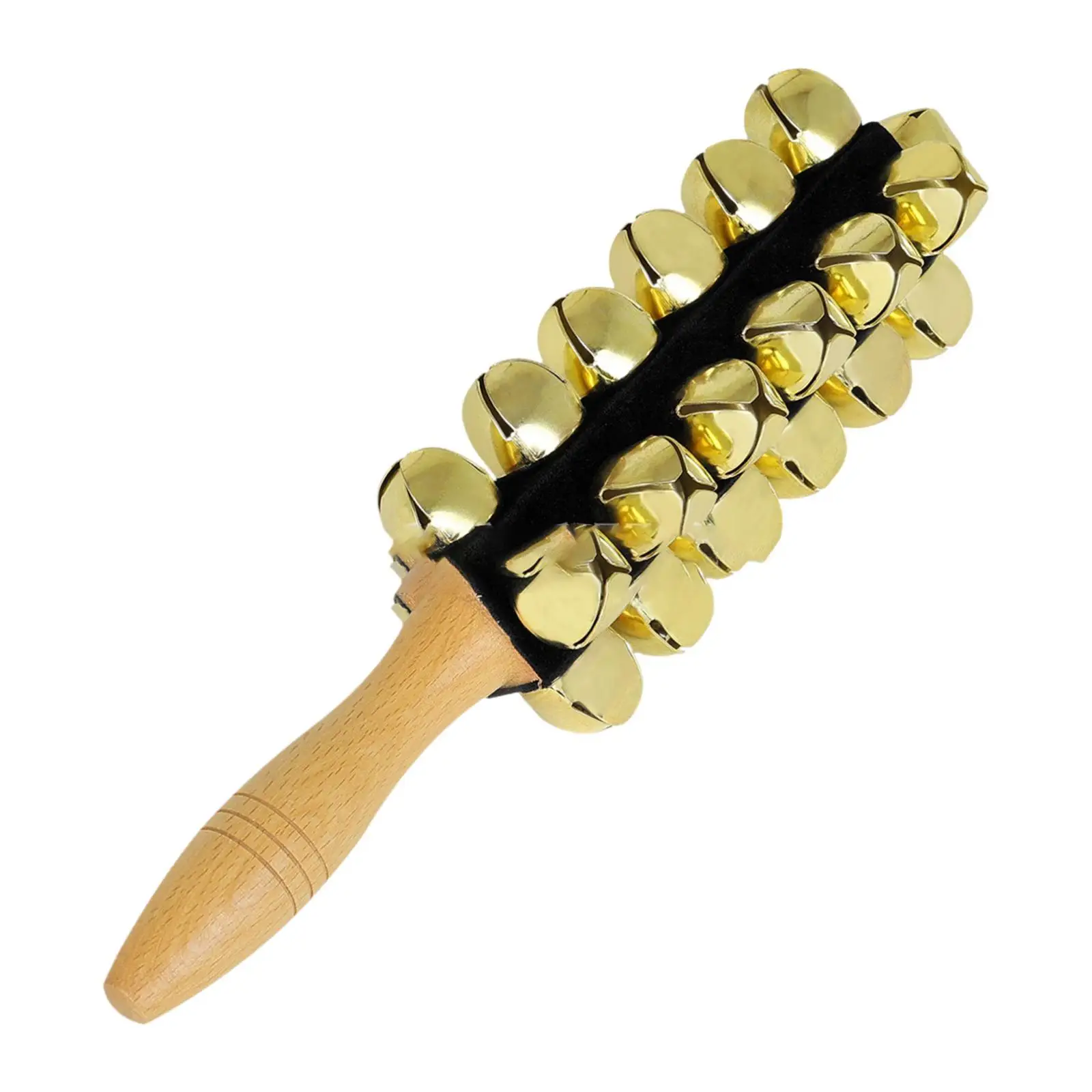 25 sinos de trenó com alça, decoração, brinquedo educacional, instrumento de percussão, chocalho para carting, aniversário, natal