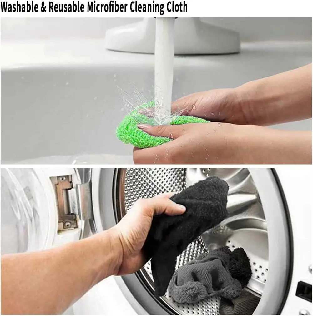 Telescopic Car Window Windshield Cleaning Brush Set Microfiber Window Glass Cleaner Car Window Cleaner Scraping Mist Eliminator