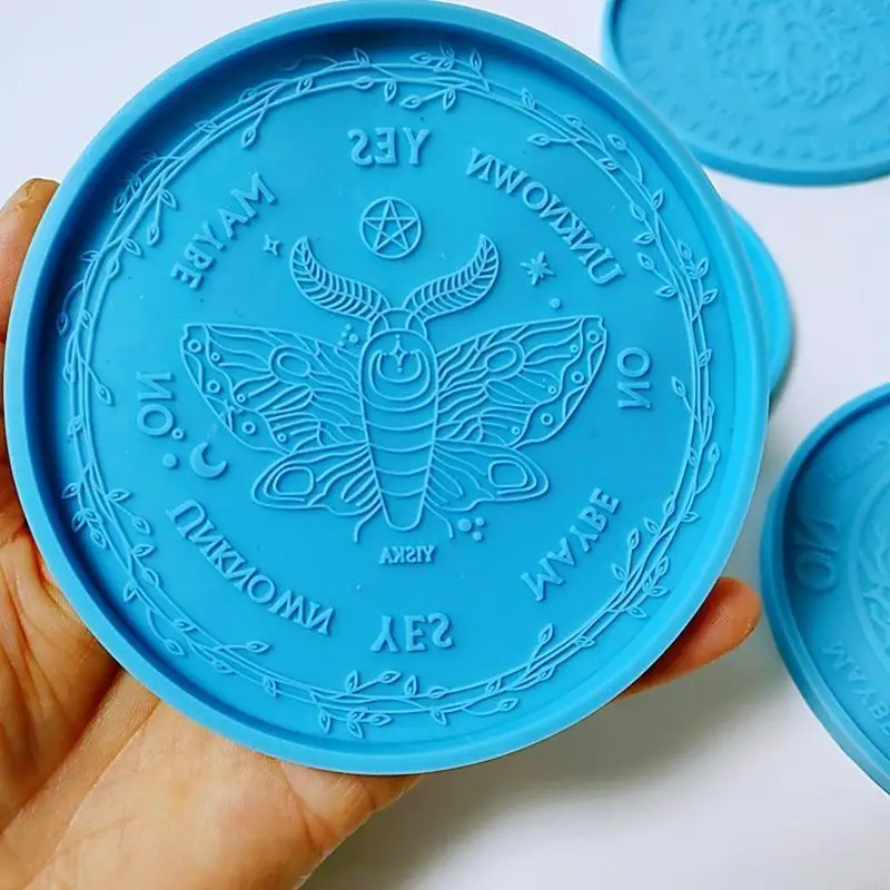 

N5Ka 5 штук Диаметр 4.13 дюйм DIY DIY Круглый каботаж Силиконовый формы для смолы бетонное украшение дома для эпоксидной смолы