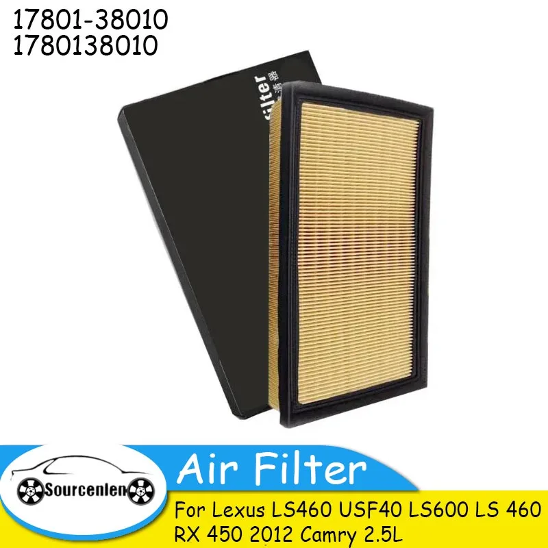 Air Filter for Lexus LS460 USF40 LS600 LS 460 RX 450 2012 Camry 2.5L Hybrid Electric 17801-38010 1780138010