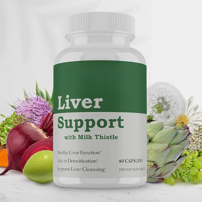 Liver Support Supplement - Containing Milk Thistle, Dandelion Root, Korean Thistle Extract, Choline, Turmeric -60 Capsules