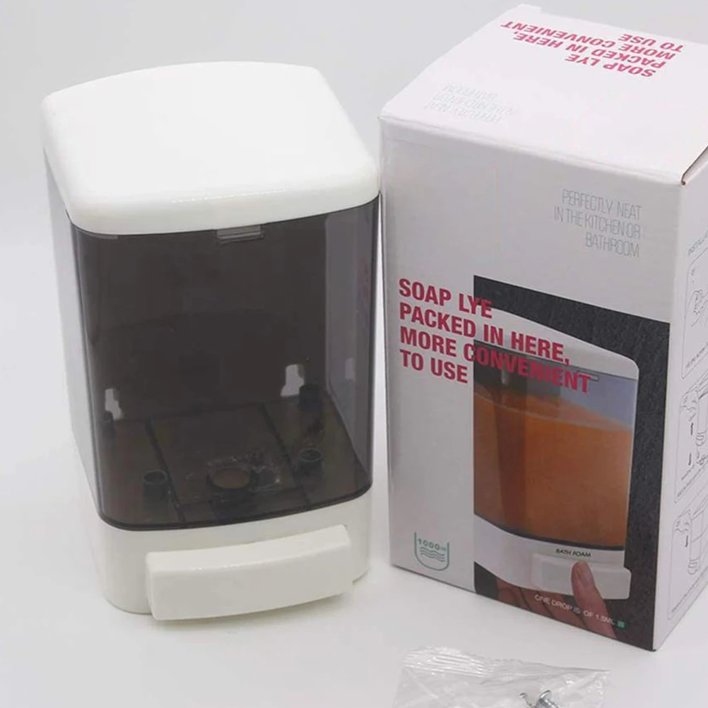 

Soap Dispenser Large Capacity Hand Matte Wall Mount Manual Foams Plastic Dispensers Home Kitchen Bath Toilet Premium Non