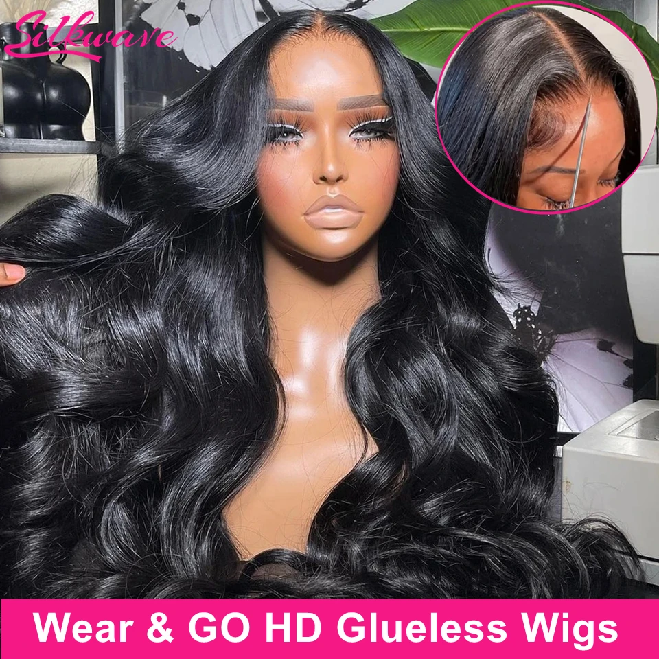 

Silkwave Brazilian Body Wave Wear And Go Glueless Wig 5x5 HD Lace Glueless Human Hair Wig 100% Ready To Wear Pre Plucked 200%