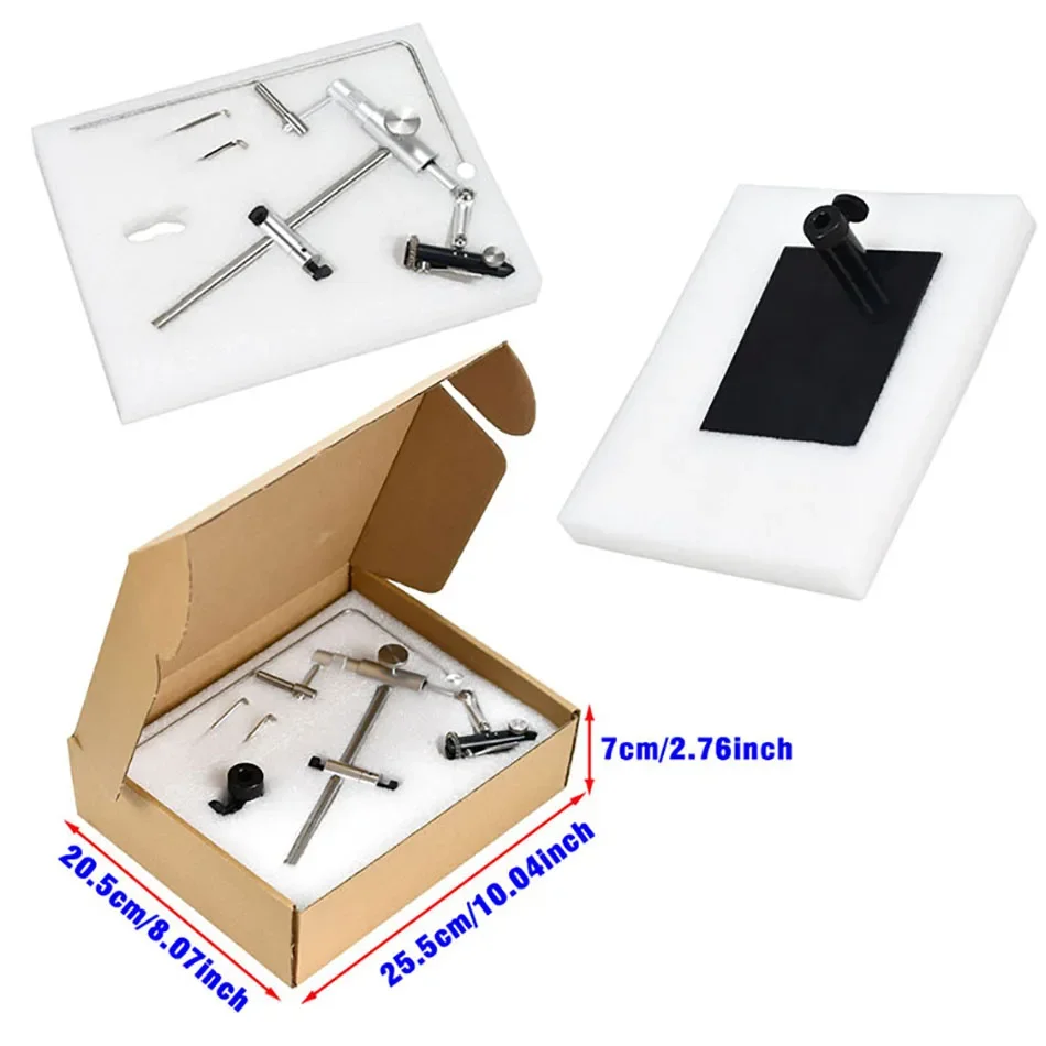 MNFT 1 Satz 360 ° Rotation Fliegenbinden Schraubstock für Streamer Fliegenfischen Fliegen Jig Lockt Fliegenbinden Werkzeug – Detail 9