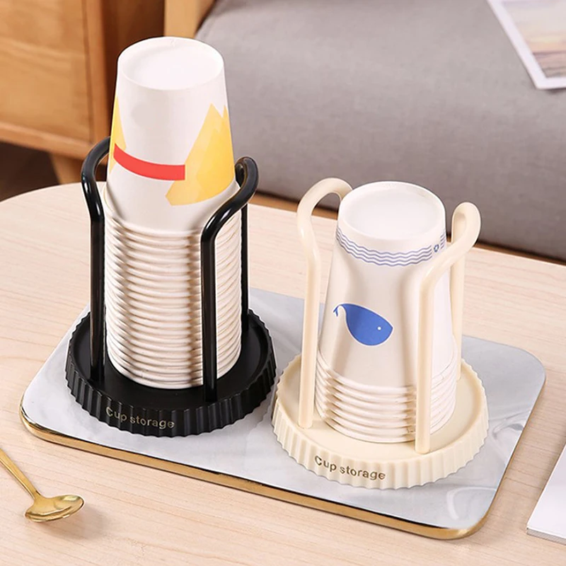 Kitchen Paper Cup Holder Disposables Cups Picker Multifunctional Desktop Cup Storage Rack Household Coffee Cup Holder For Home