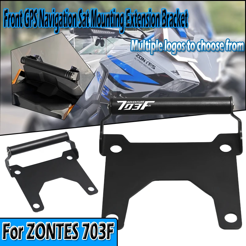 

Motorcycle Accessorie CNC aluminum GPS Phone Holder Stand Navigation Extension Bracket For ZONTES 703F ZT703F 2024 2025 2026