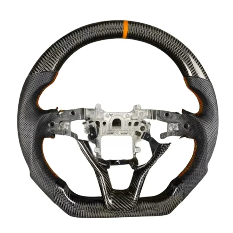 High Quality Carbon Fiber Perforated Leather Steering Wheel For 10th Generation