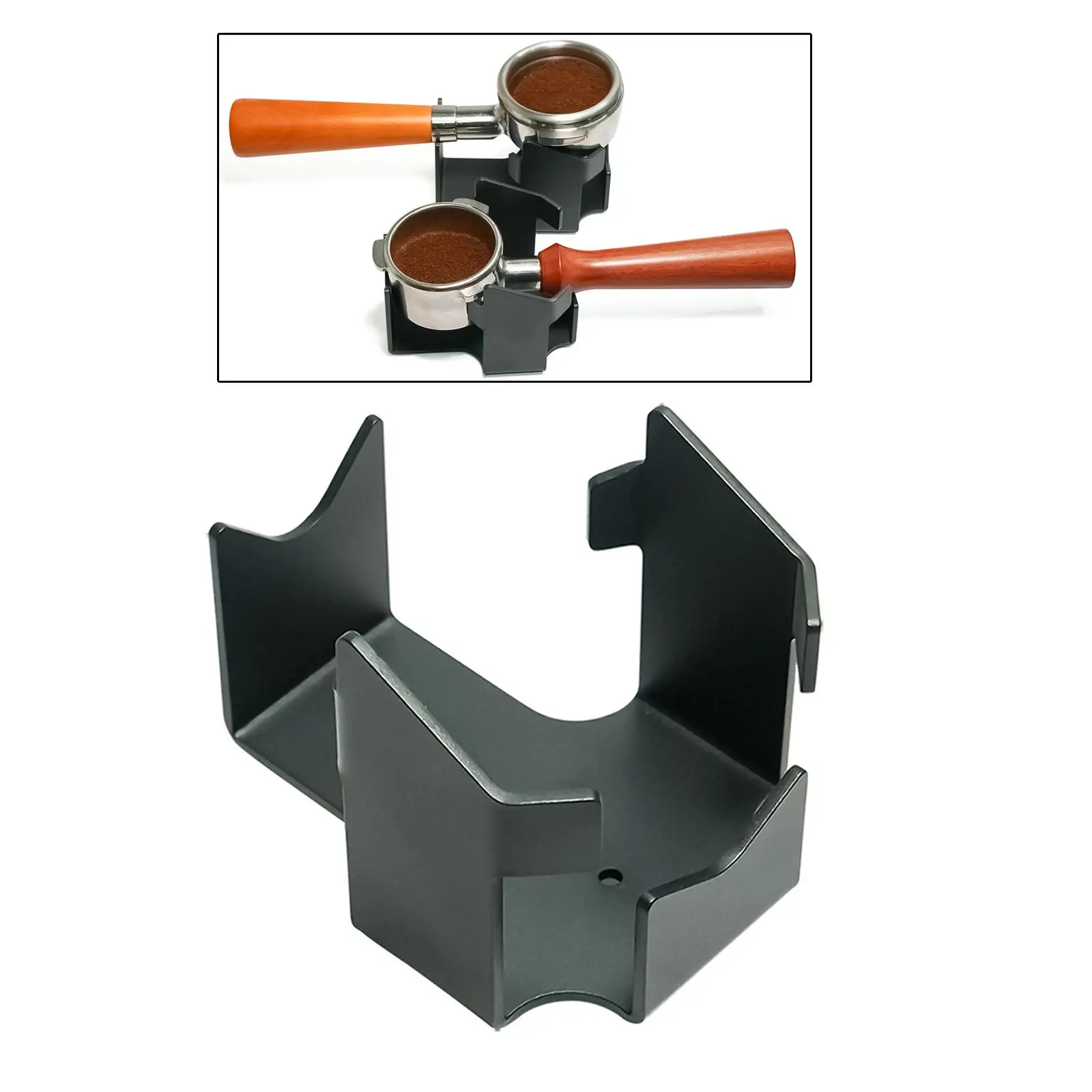 Coffee Portafilter Stand, Coffee Tamper Stand Metal Coffee Filter Holder Suitable for 51/53/54/58mm Portafilter