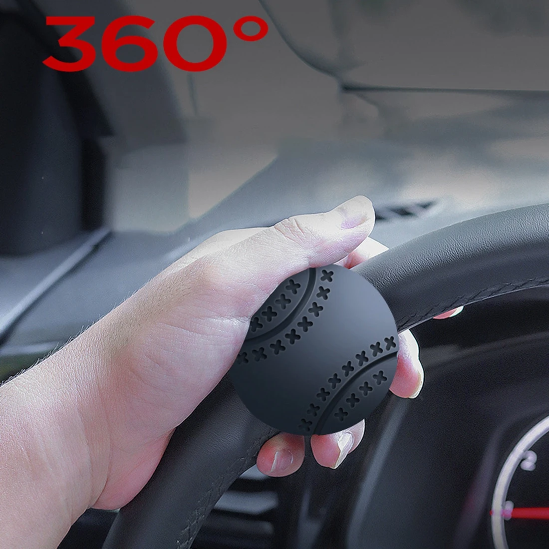 

Car Turning Steering Wheel Booster Ball Spinner Knob 360 Degree Rotation Steering Wheel Power Handle Ball For Car Truck Forklift