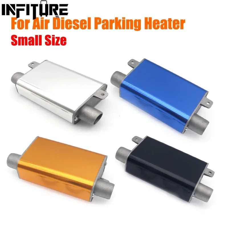 24Mm Geluiddemper Aluminium Auto Lucht Diesel Standkachel Uitlaatpijp Klein Formaat Voor Webasto Eberspacher