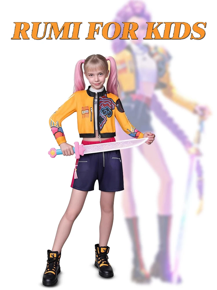 

K-POP Demon Hunters Cosplay Costume Rumi Zoey Mira Halloween Performance Outfits Birthday Party Cloth Role Play Costume