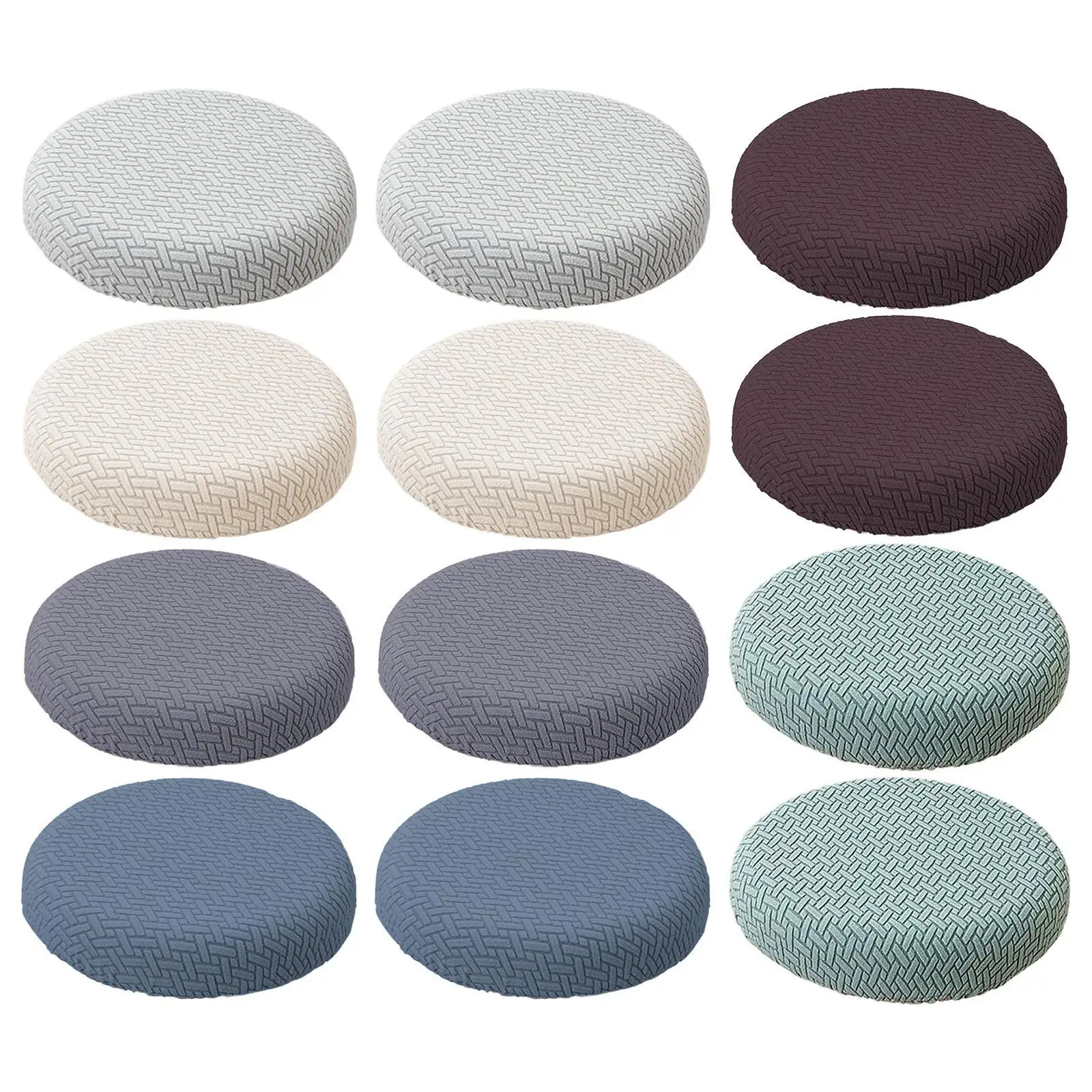 Round Bar Stool Cover Elastic Dustproof Comfortable Practical Barstool Slipcover for Office Dining Room Wedding Pub Home