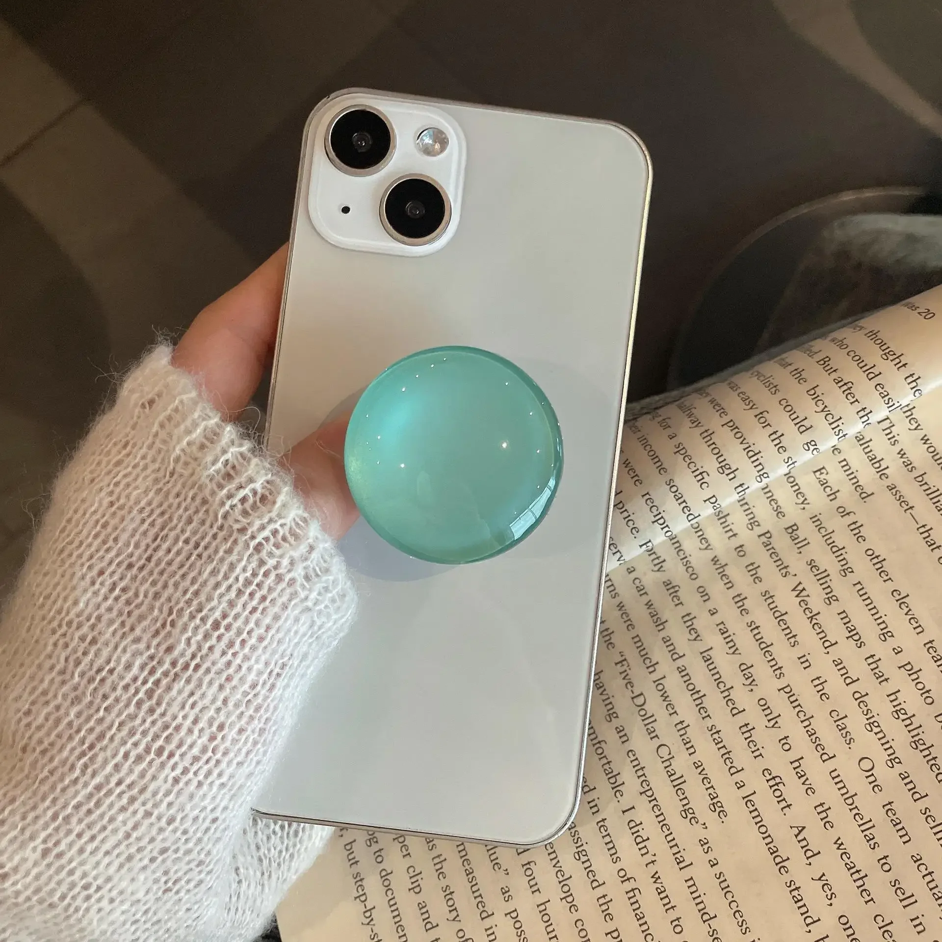 

INS Round Crystal Ball Phone Grip For iPhone Samsung Xiaomi Huawei Universal Mobile Finger Bracket Stand Holder