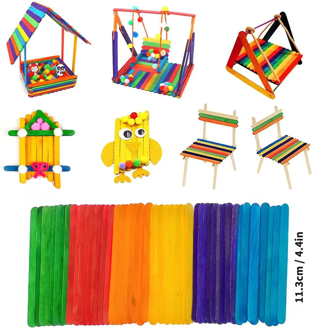 1200PCS Arts and Crafts for Kids All in One DIY Crafting School Kindergarten Homeschool Supplies Arts Set Toys for Children