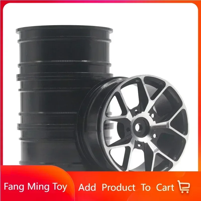 4 pcs 1 Set 52mm Aluminum Alloy Metal Whee Rim fit RC model On-Road Racing Car for 94122/94123/FW06 D3/D4