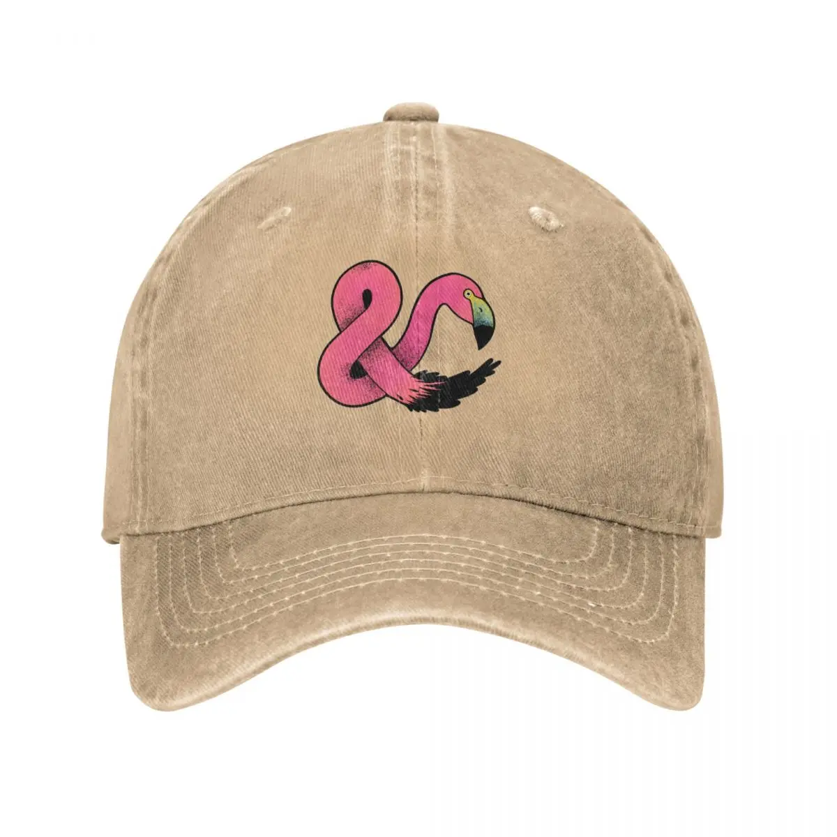 Flamingo design Baseball Cap Horse Hat beach hat Big Size Hat Women Men's