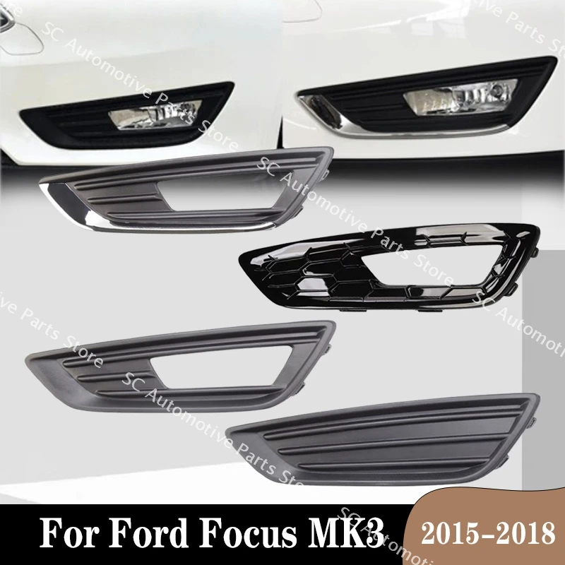 

Противотуманная фара для Ford Focus MK3 2015-2018 F1EB15A255, передний бампер, противотуманная фара DRL, крышка дневного света, рамка, решетка капота