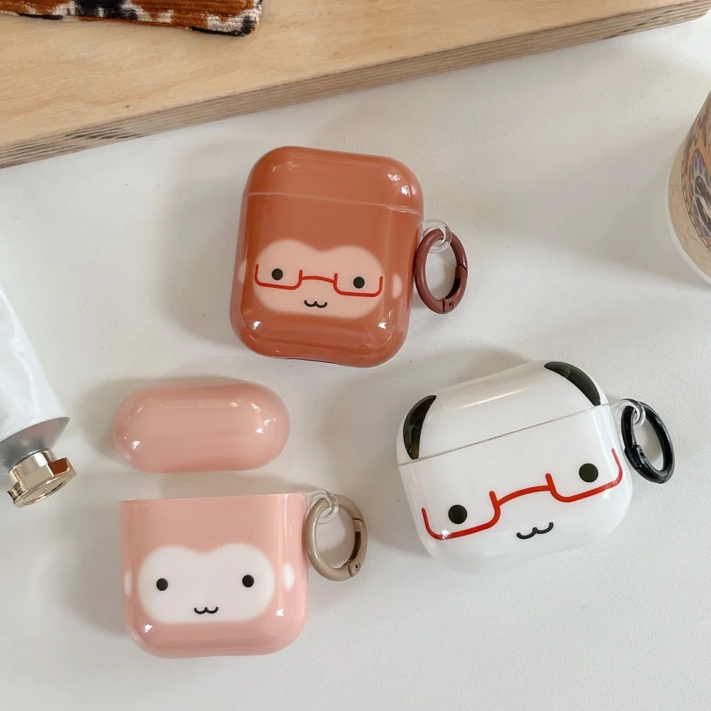 [4B41] Capa protetora para fones de ouvido AirPods 4, AirPods Pro 3, AirPods Pro 2 e AirPods 3ª Geração com design de cachorrinho coreano.