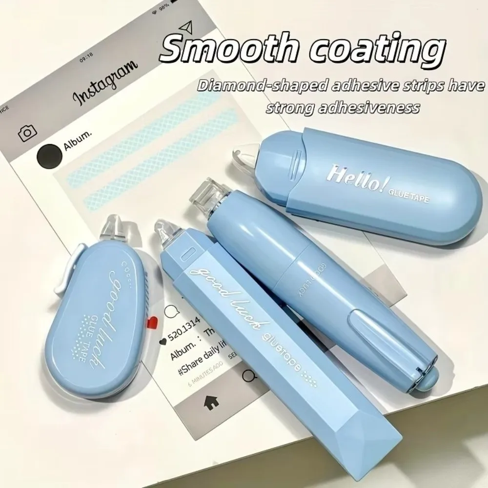 4pcs/set High-adhesion Dot Glue Large Capacity Non-repeating Adhesive Glue Tape Double-side Adhesive Tape School Office