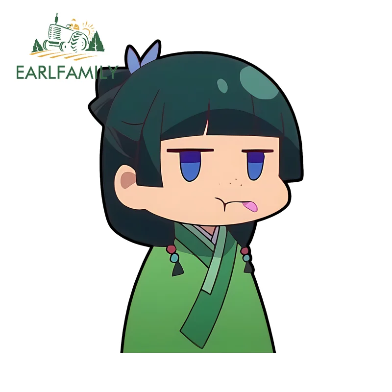 

EARLFAMILY Lovely Cartoon Maomao Car Stickers Anime Graphics Refrigerator Trunk Decals Scratch-Proof VAN Accesorios Para Auto