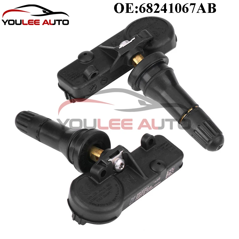 4PCS New 68241067AB 56029398AB TPMS Tire Pressure Sensor For Chrysler Town & Country Dodge Ram Jeep Wrangler Fiat 500 Auto Parts